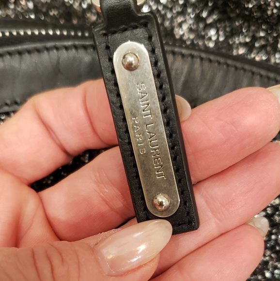 NWOT-  Saint Laurent City Glitter Backpack - Picture 7 of 16